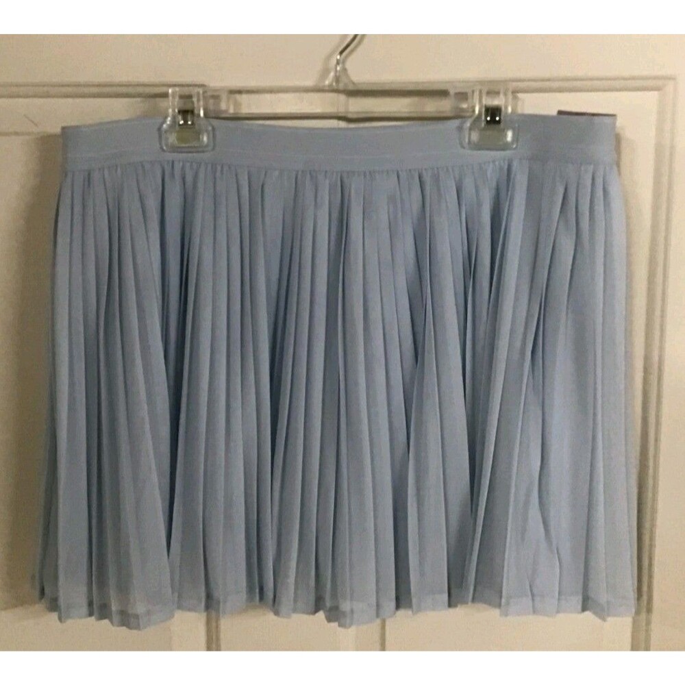 CALIA Womens High Rise Pleated Pale Blue Mesh Skort Size XXL - Picture 5 of 10